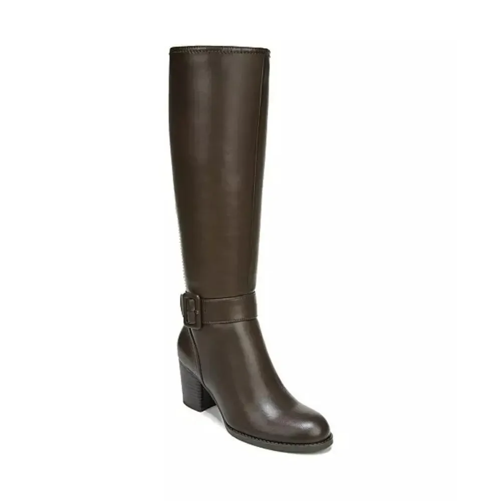 NEW Soul by Naturalizer Women's 8.5 Twinkle High Shaft Boots Brown Wide Calf